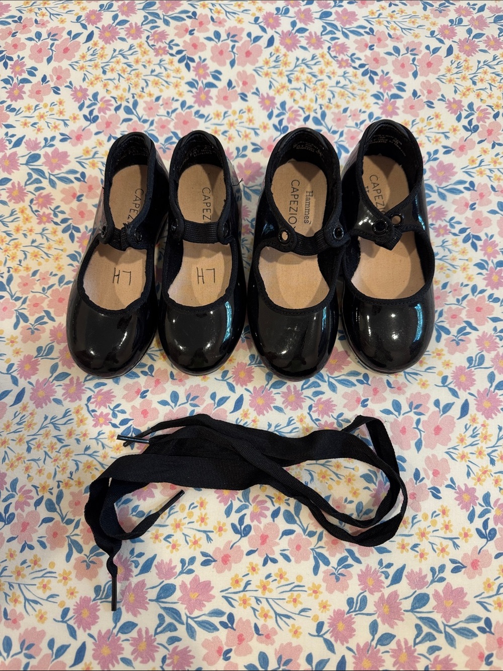 Capezio Black Patent Mary Jane Tap Shoes for Girls